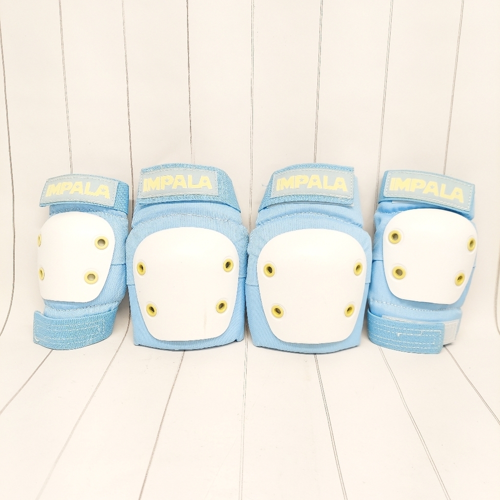 Impala Blue and White Protective Gear Set